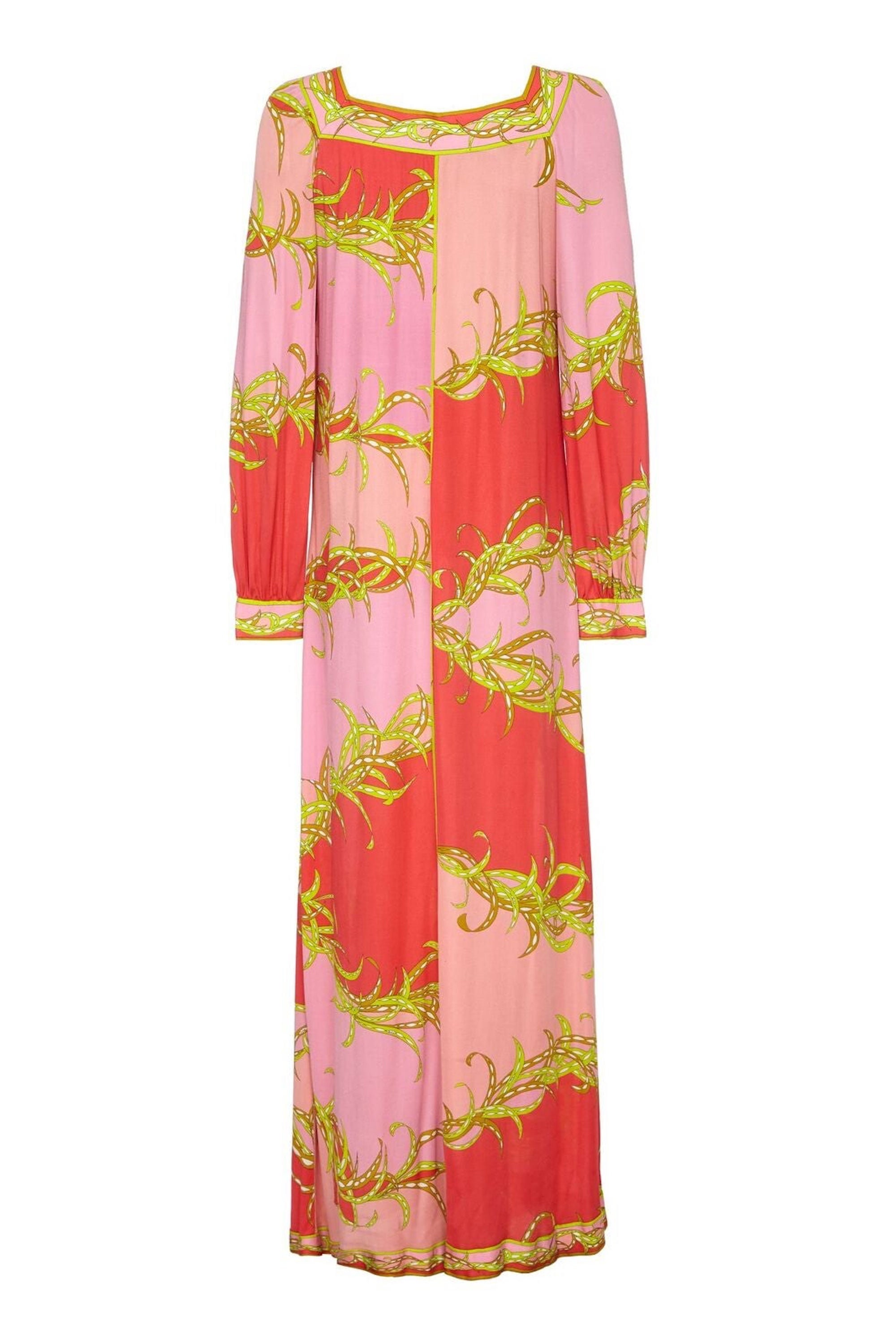 Emilio Pucci 1970s Silk Blend Tropical Print Lounge Dress - Etsy UK