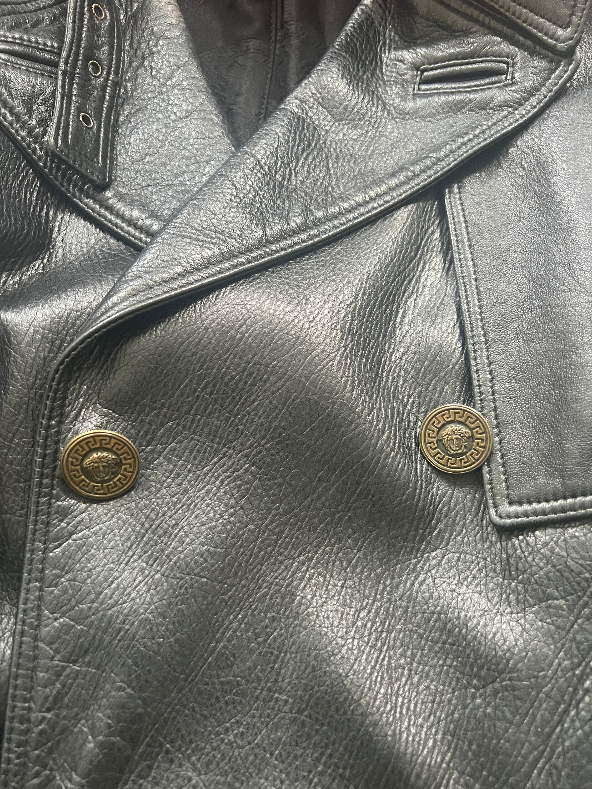 VERSACE コットン ジャケット ライダース 90s 00s メデューサ VERSACE コットン ジャケット ライダース 90s 00s メデューサ
