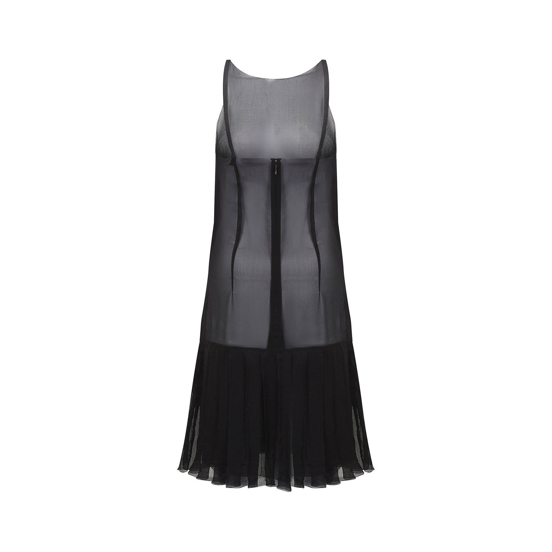 2000s Runway Documented Chanel Black Silk Slip Dress Etsy