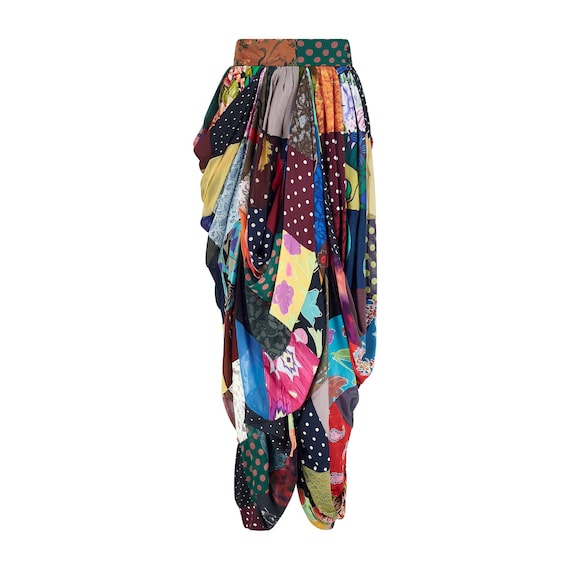 Dolce & Gabbana, 1993 Dolce & Gabbana Runway Patchwork Tulip Maxi Skirt
