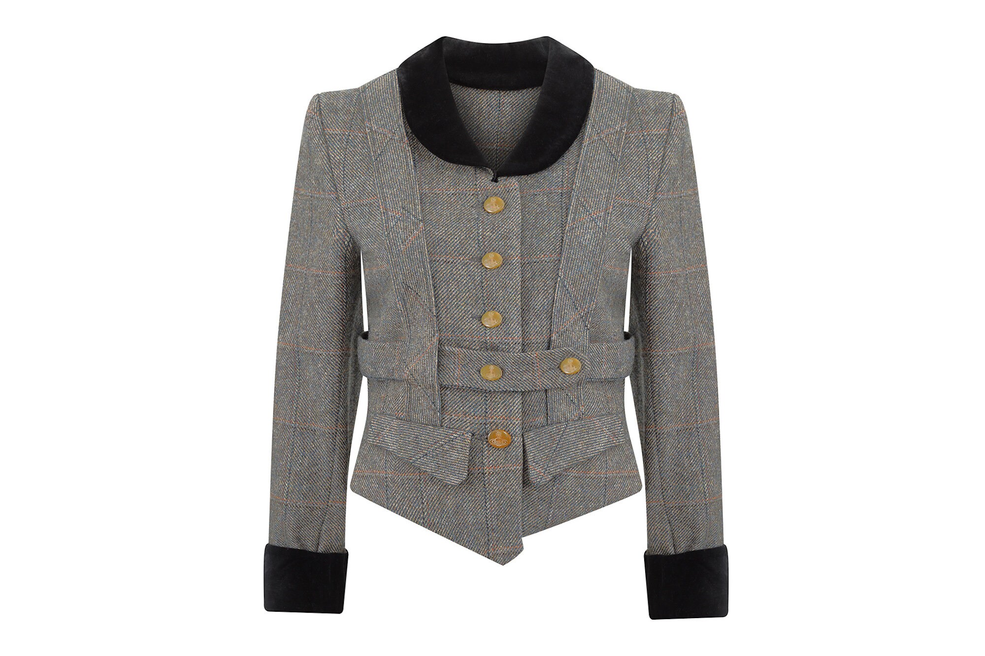 Image of S Original Time Machine Collection Vivienne Westwood Harris Tweed Jacket Uk Size