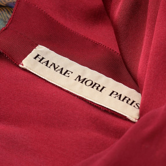 Hanae Mori Haute Couture Printed Silk Chiffon Dre… - image 6