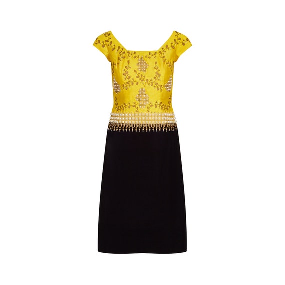 1960s Eliane Montigny French Couture Velvet and S… - image 1