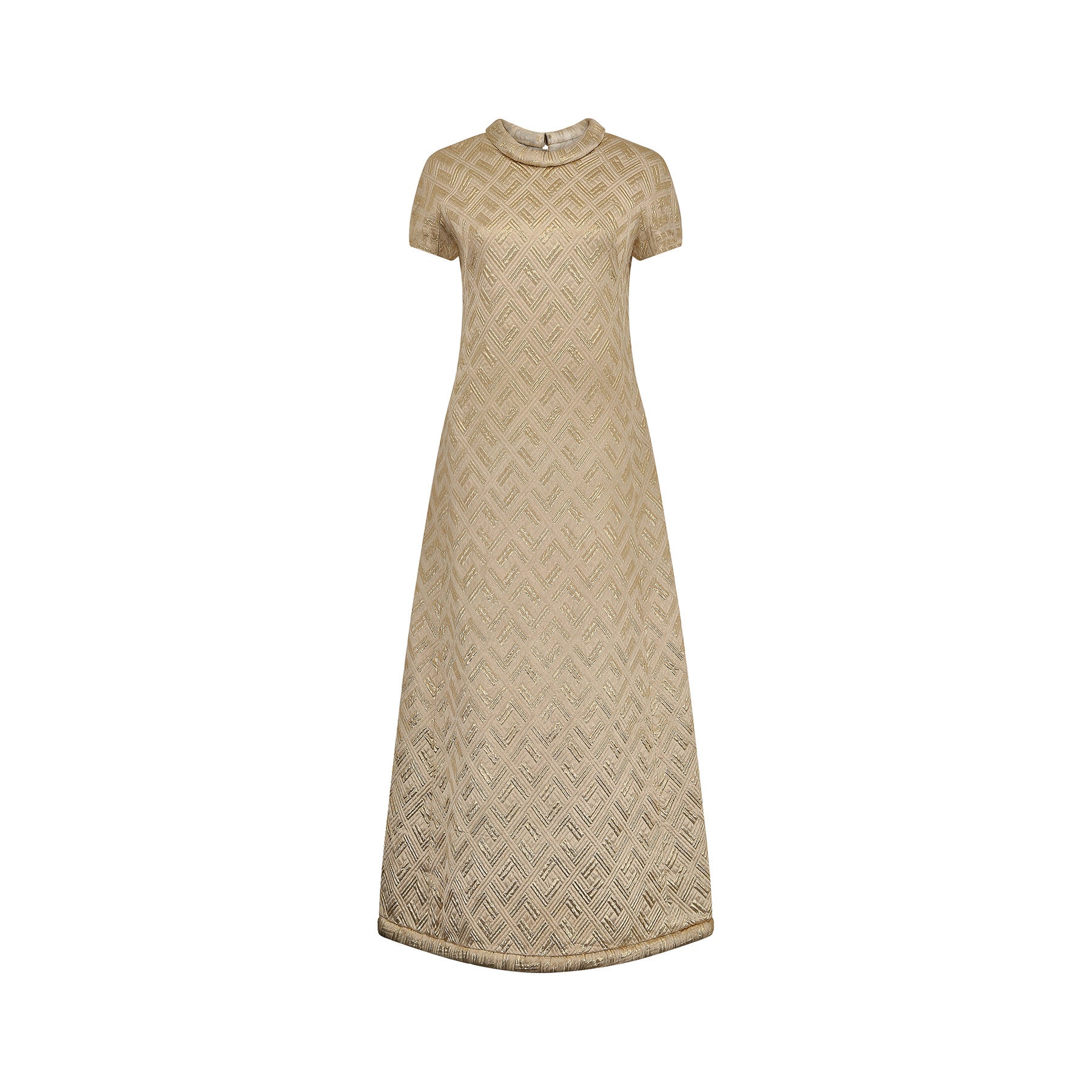 1960s Troubadour Gold Embossed Lame 