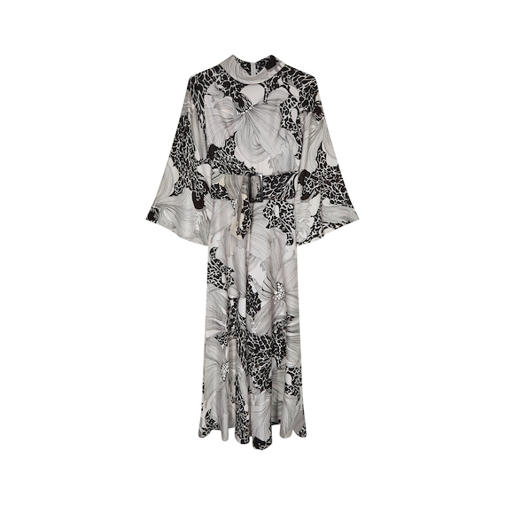 1970s Aubrey Beardsley Inspired Monochrome Print … - image 1