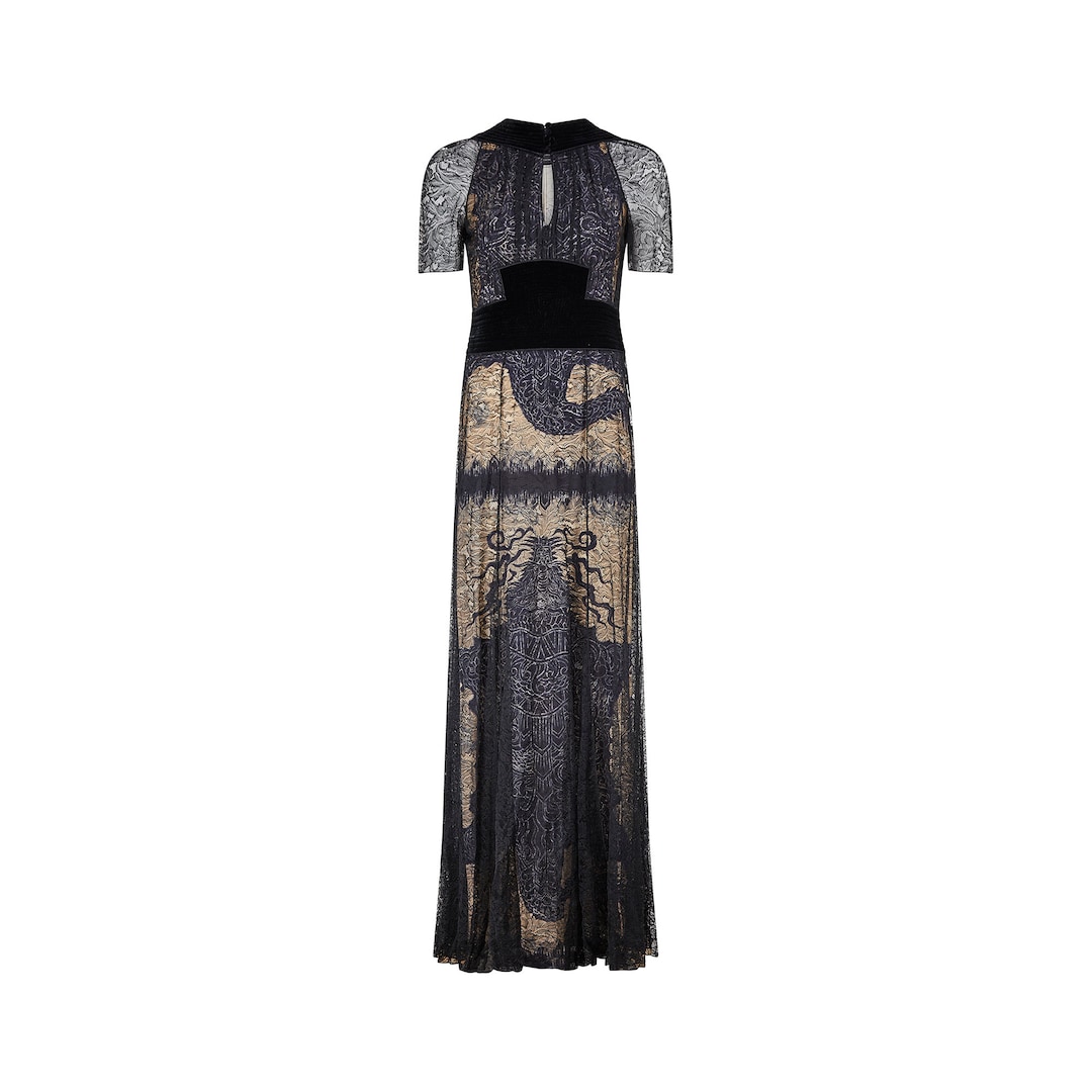 Fall 2008 Runway Jean Paul Gaultier Lace and Velvet Dress - Etsy