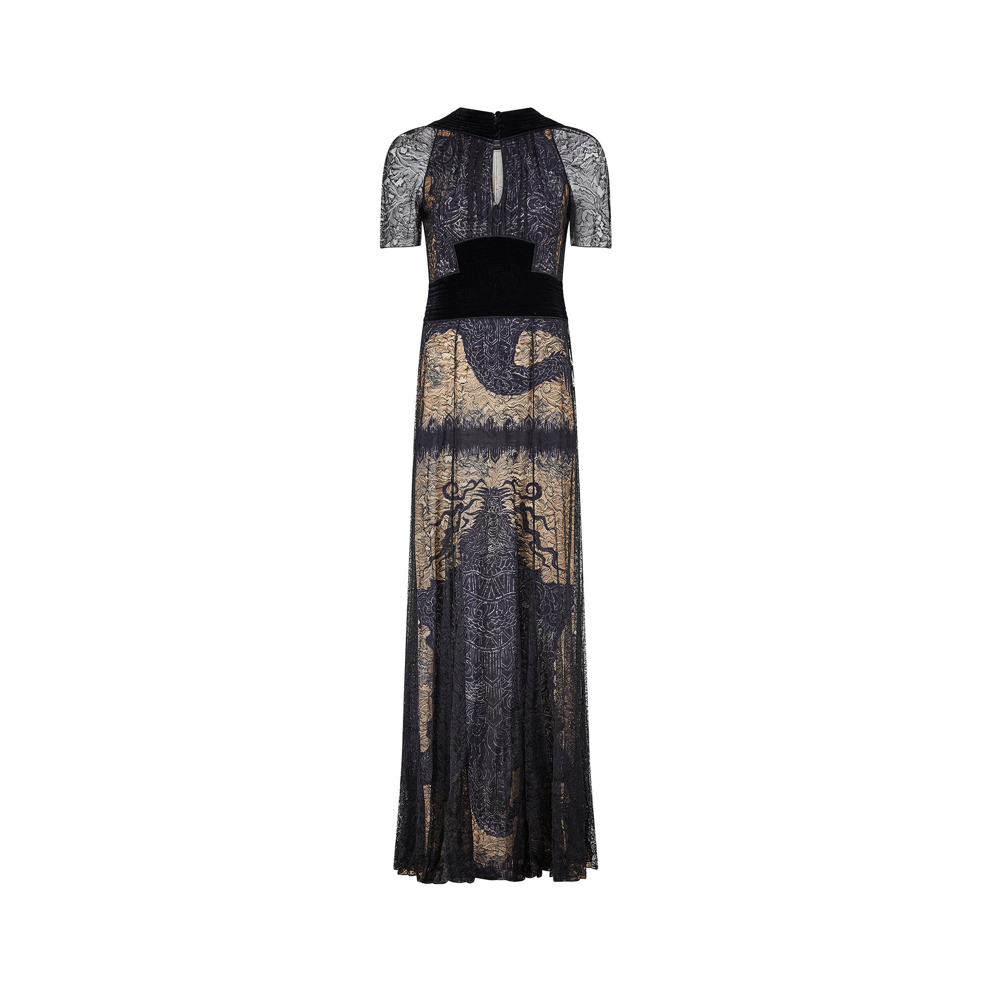 Fall 2008 Runway Jean Paul Gaultier Lace and Velvet Dress - Etsy