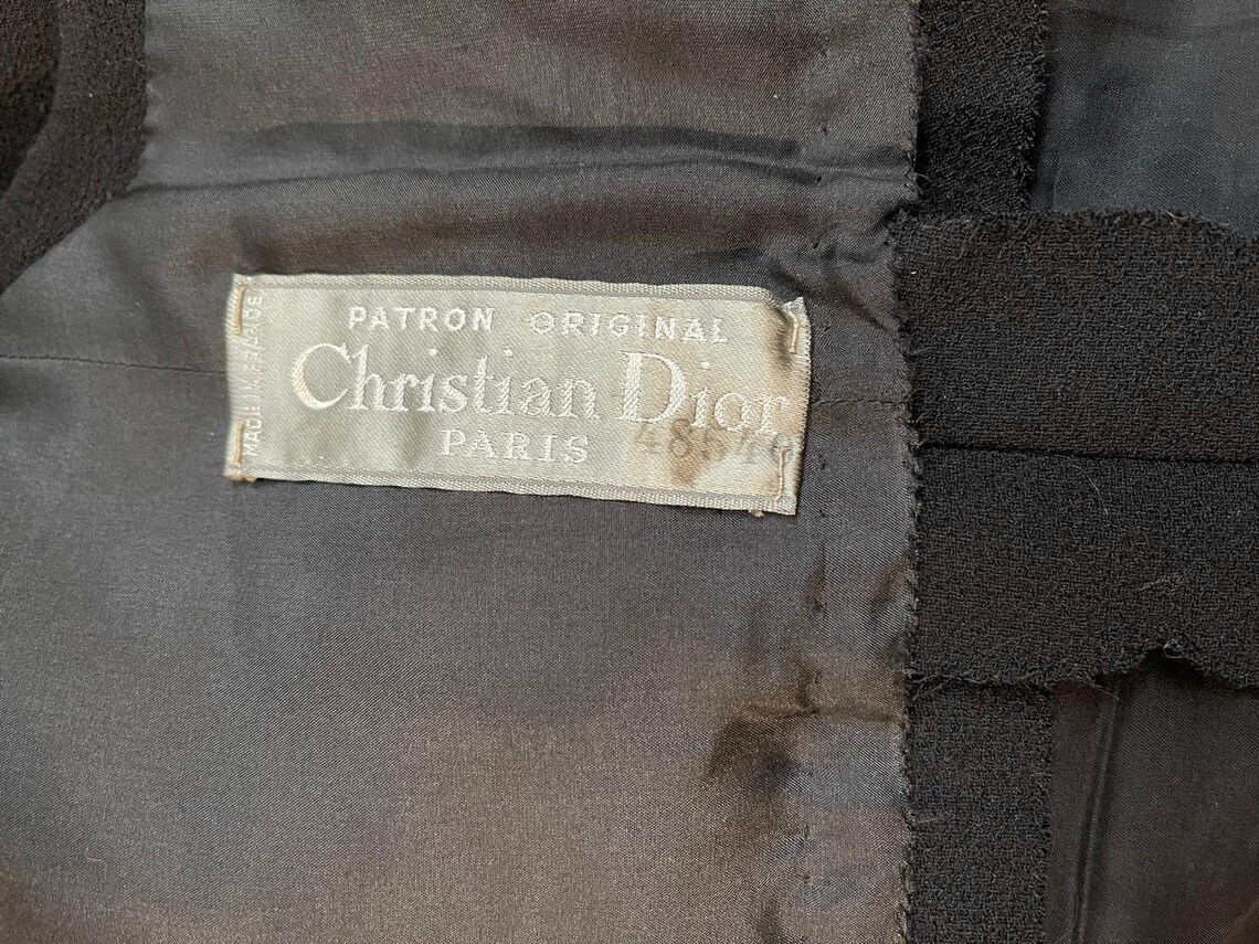 1960s Christian Dior Patron Original Wool Crepe Dress - Etsy