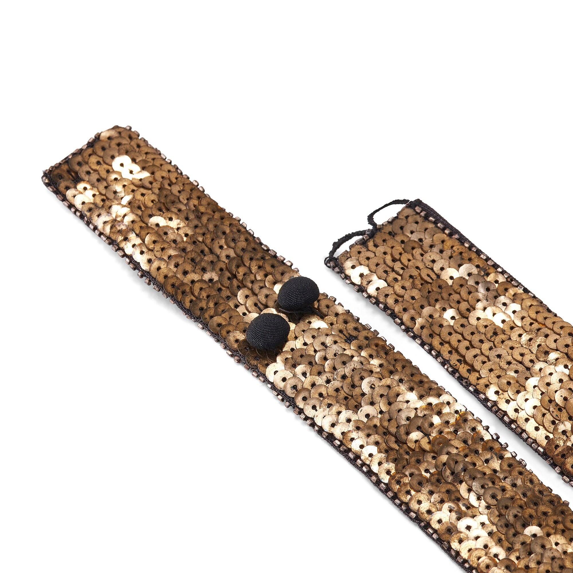 1930s Gold Sequin and Beaded Belt - Etsy