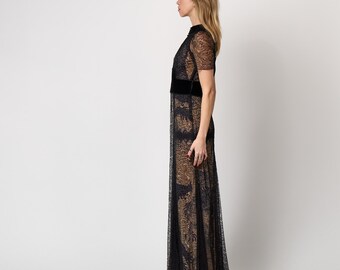 Fall 2008 Runway Jean Paul Gaultier Lace and Velvet Dress - Etsy