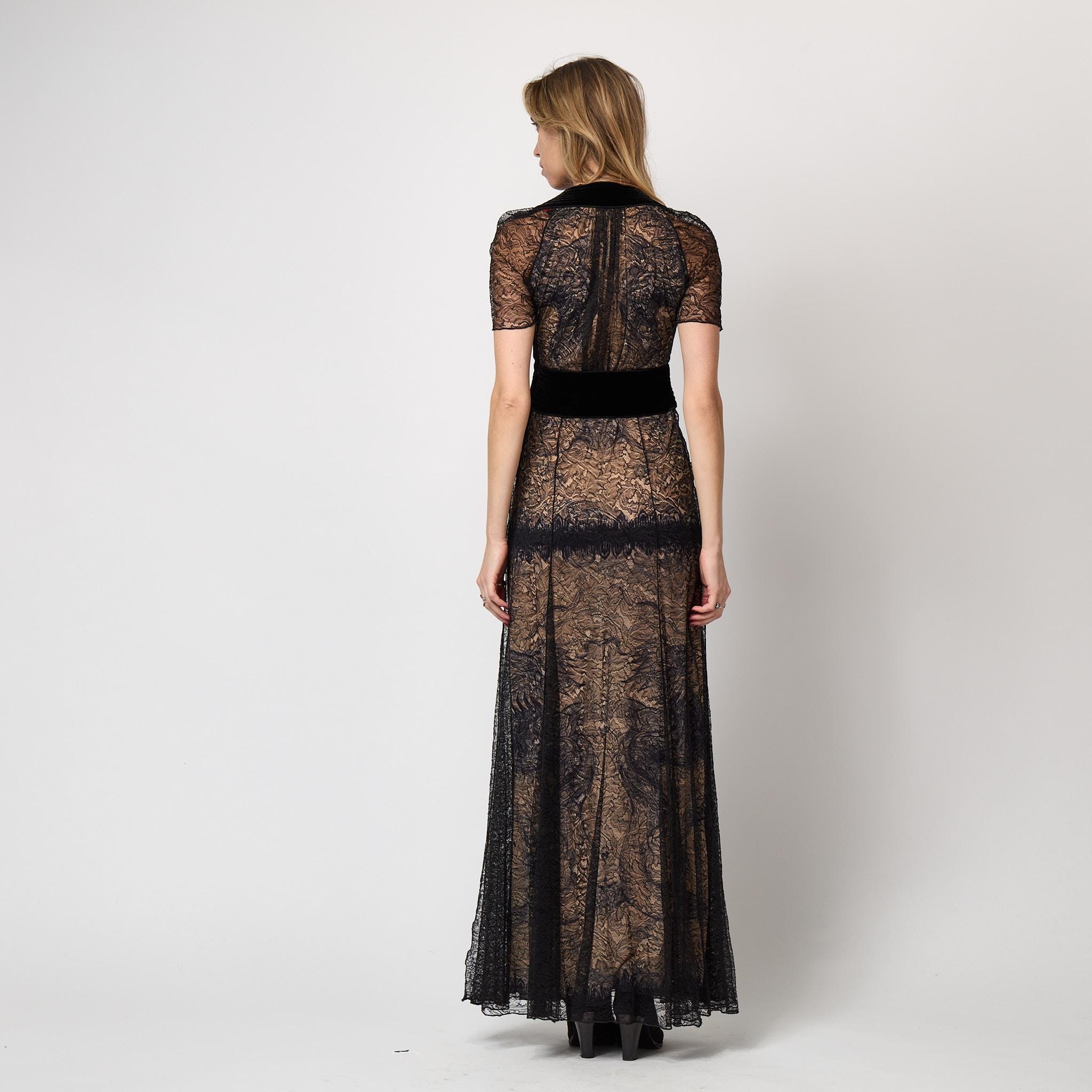 chinese dress ladies Jean Paul Gaultier Lace Up Panel Black Cotton Dress – Runway Catalog