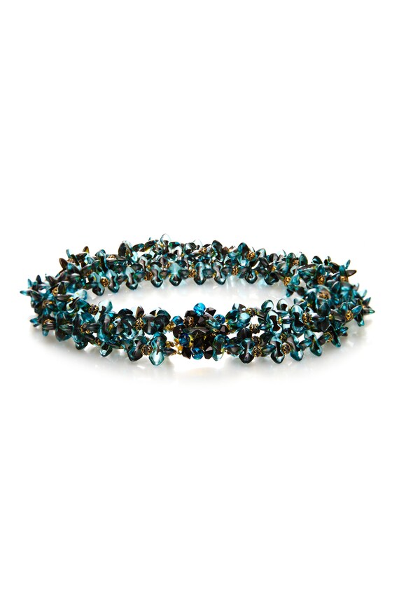 1960s Christian Dior Glass Beaded Choker Necklace