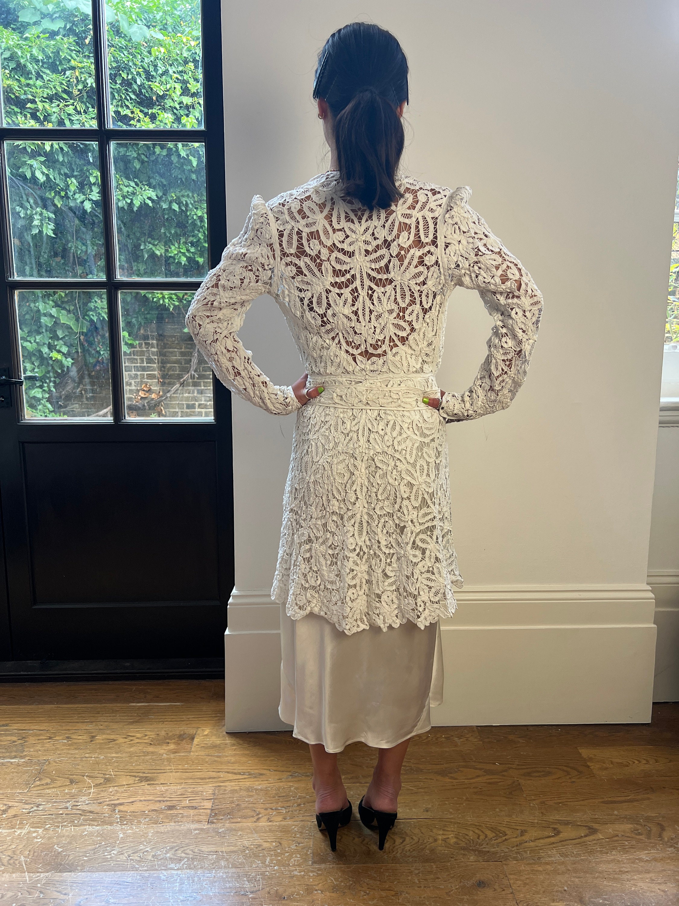 ジャケット・アウター BATTEN LACE LIKE KNIT JACKET BATTEN LACE LIKE KNIT JACKET