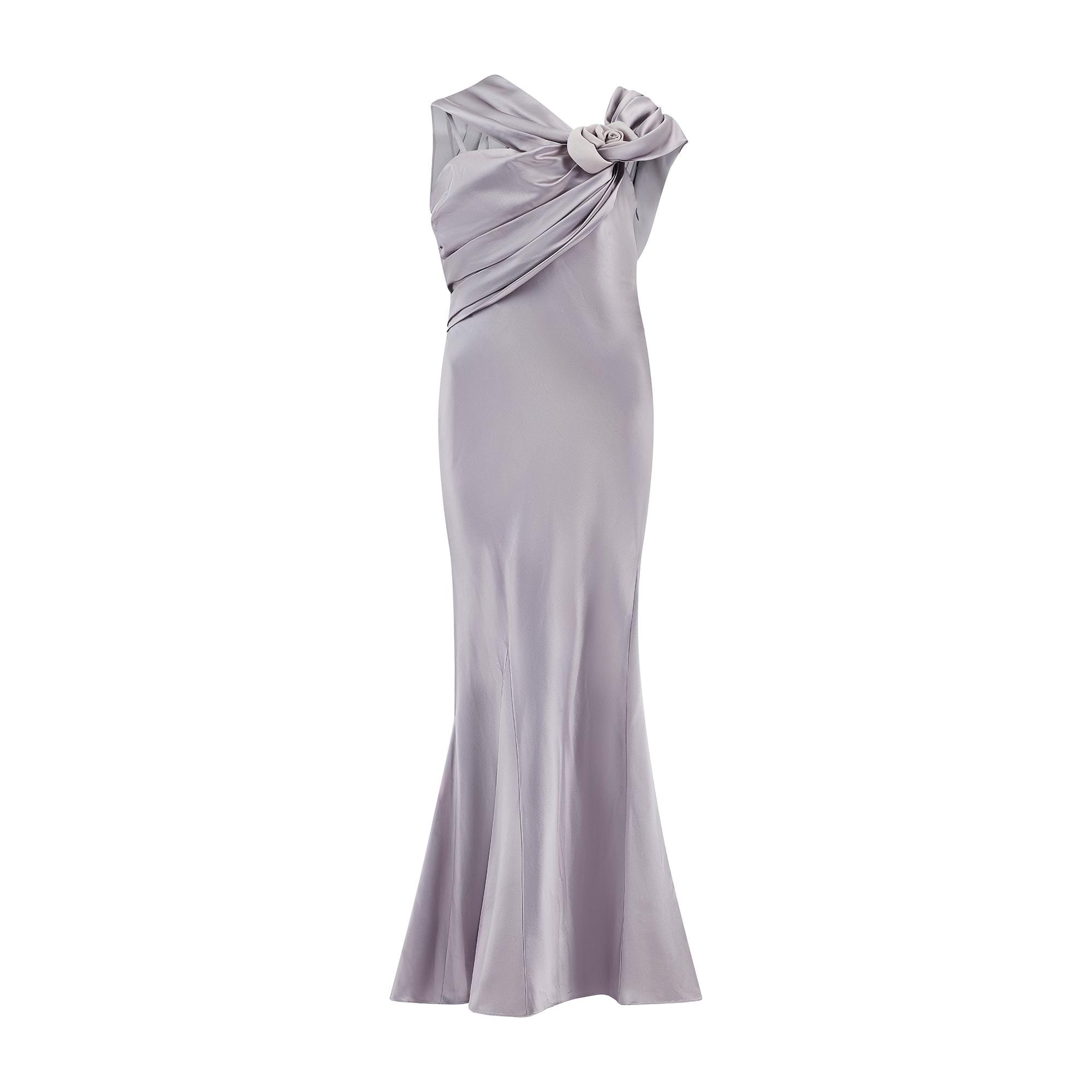 2008 Christian Dior Lilac Ice Blue Dress With Rose Appliqué - Etsy