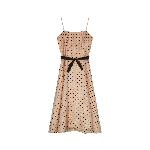 Peach polka dot dress hotsell