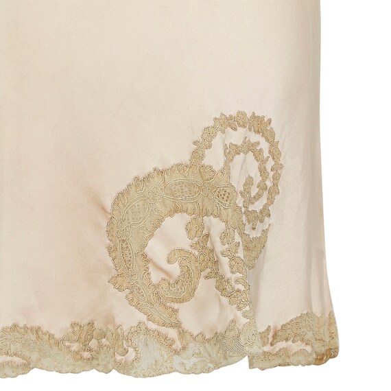 1930s Blush Pink Silk and Lace Tap Pants - image 4