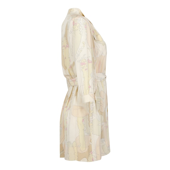 1970s Ted Lapidus Silk Shirt Dress - image 2