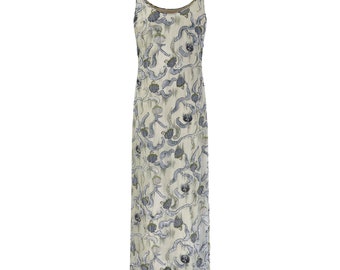【Giorgio Armani: Spring Summer 1998】美品 S/S 1998 Runway Giorgio Armani Beaded Chinoiserie Slip Dress