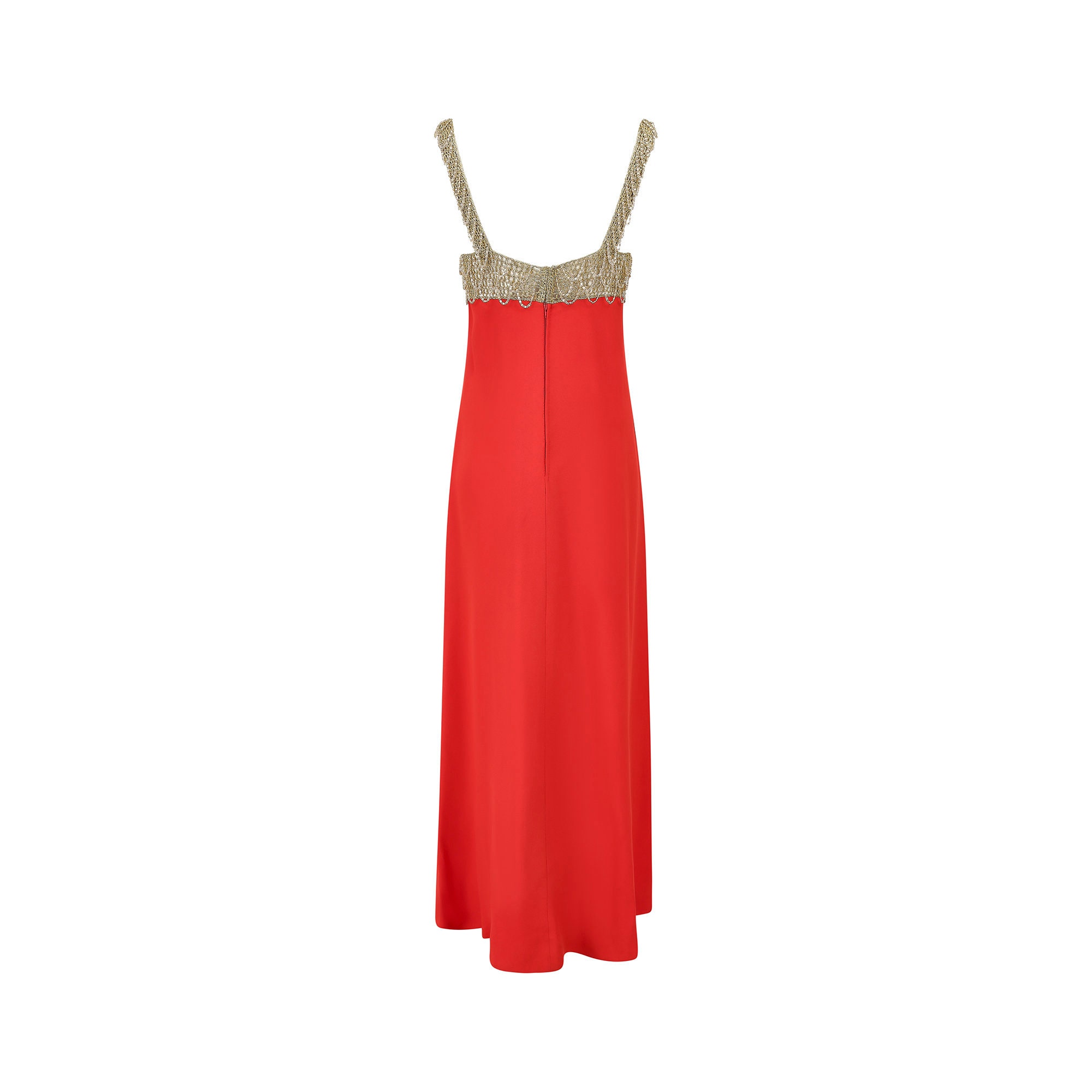 1970s Loris Azzaro Gold Chain and Red Crepe Maxi Dress - Etsy 1970s Loris Azzaro Gold Chain and Red Crepe Maxi Dress - Etsy
