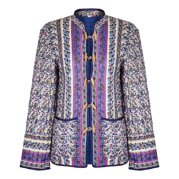 1960s Indian Hand Painted Paisley Print Jacket - Etsy