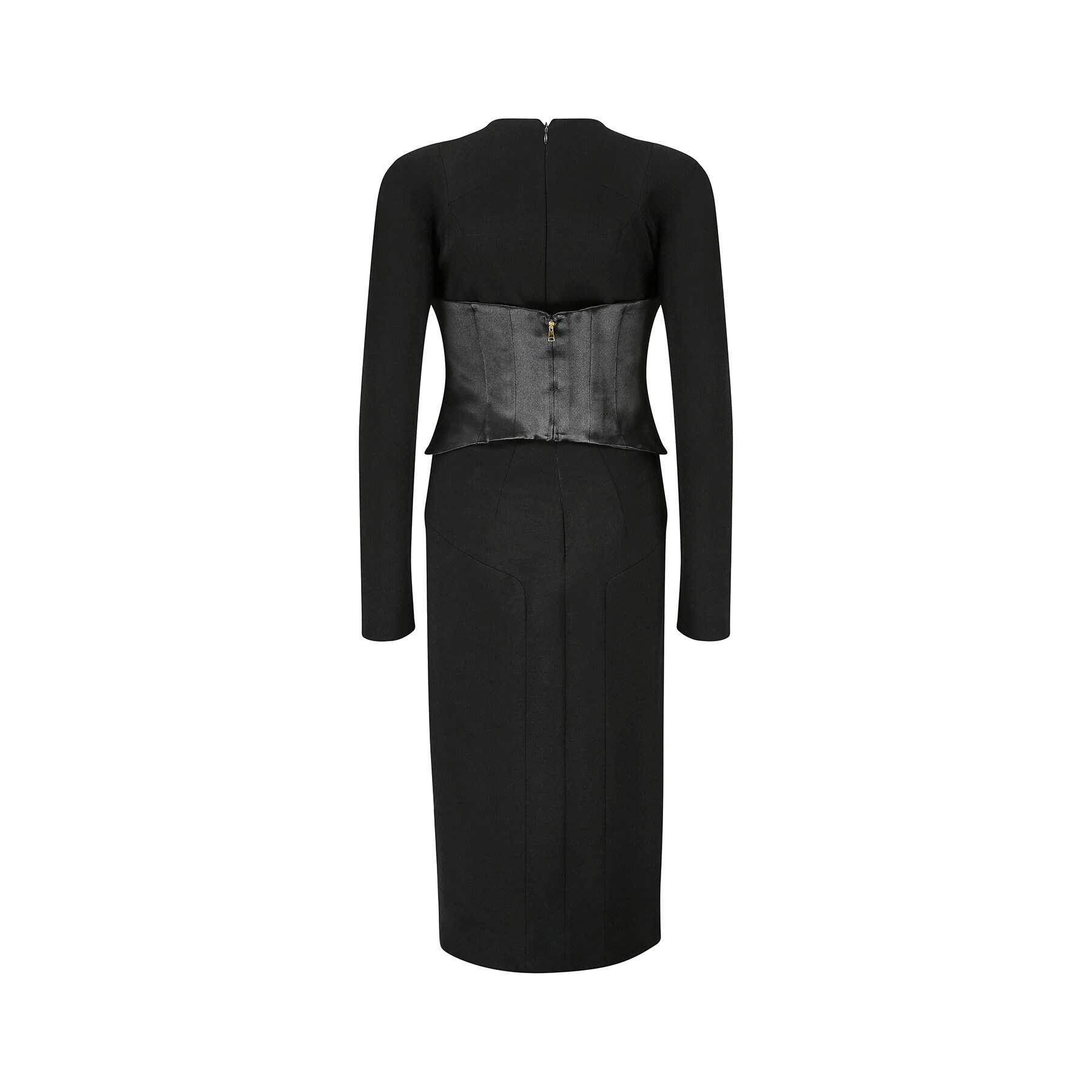 chinese dress ladies Fall 2003 Gucci by Tom Ford Runway Look 10 Stretch Silk Dress + Black   Shrimpton Couture