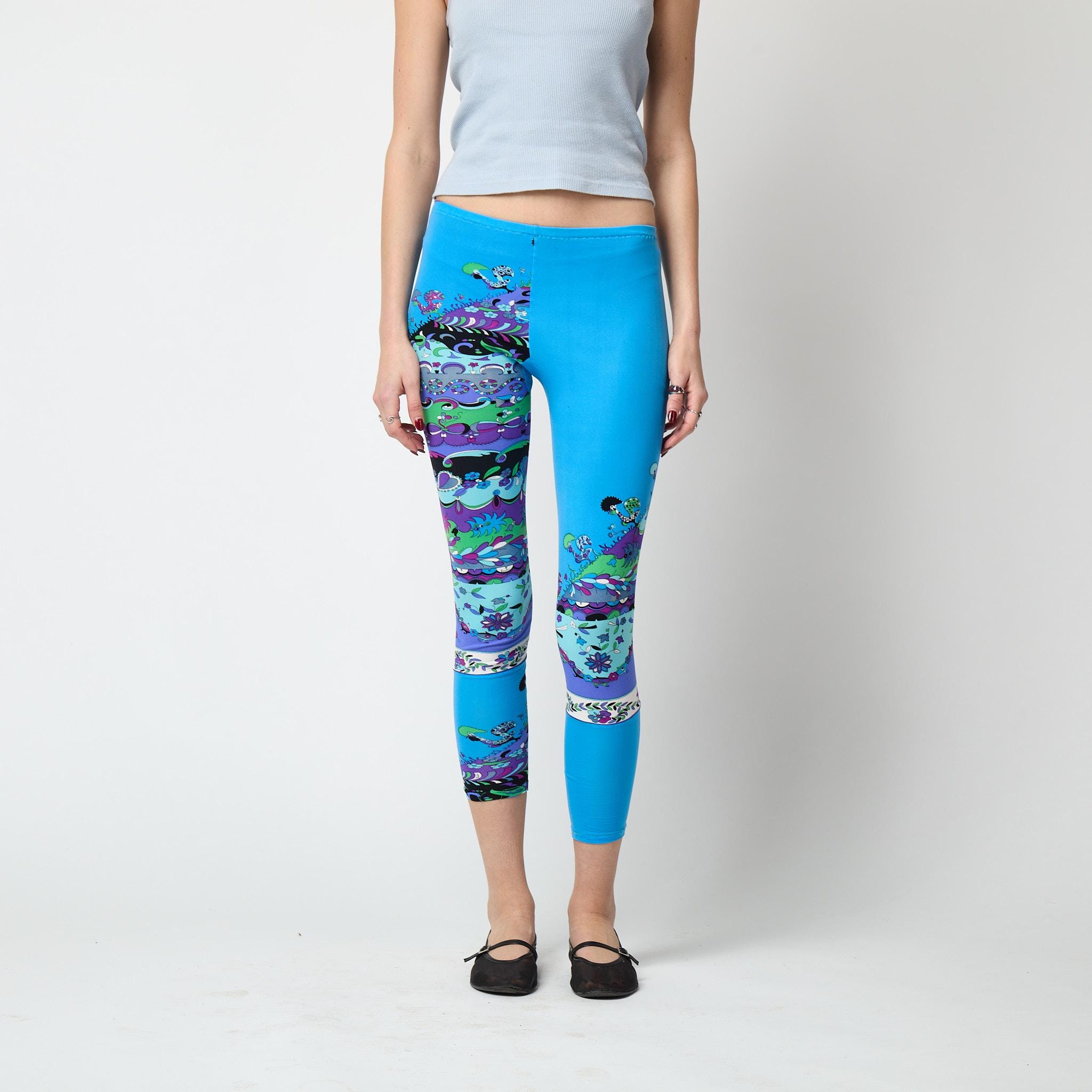 1960s Pucci Cerulean Blue Leggings - Etsy