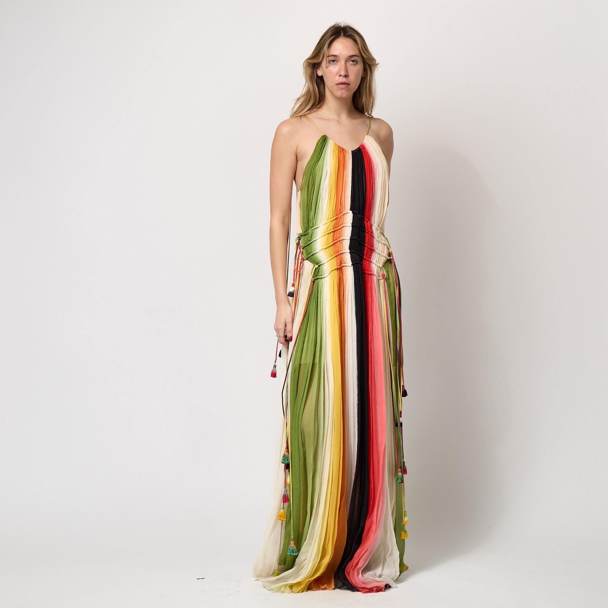 knee length dresses for ladies Chlo Scarf Maxi Dress