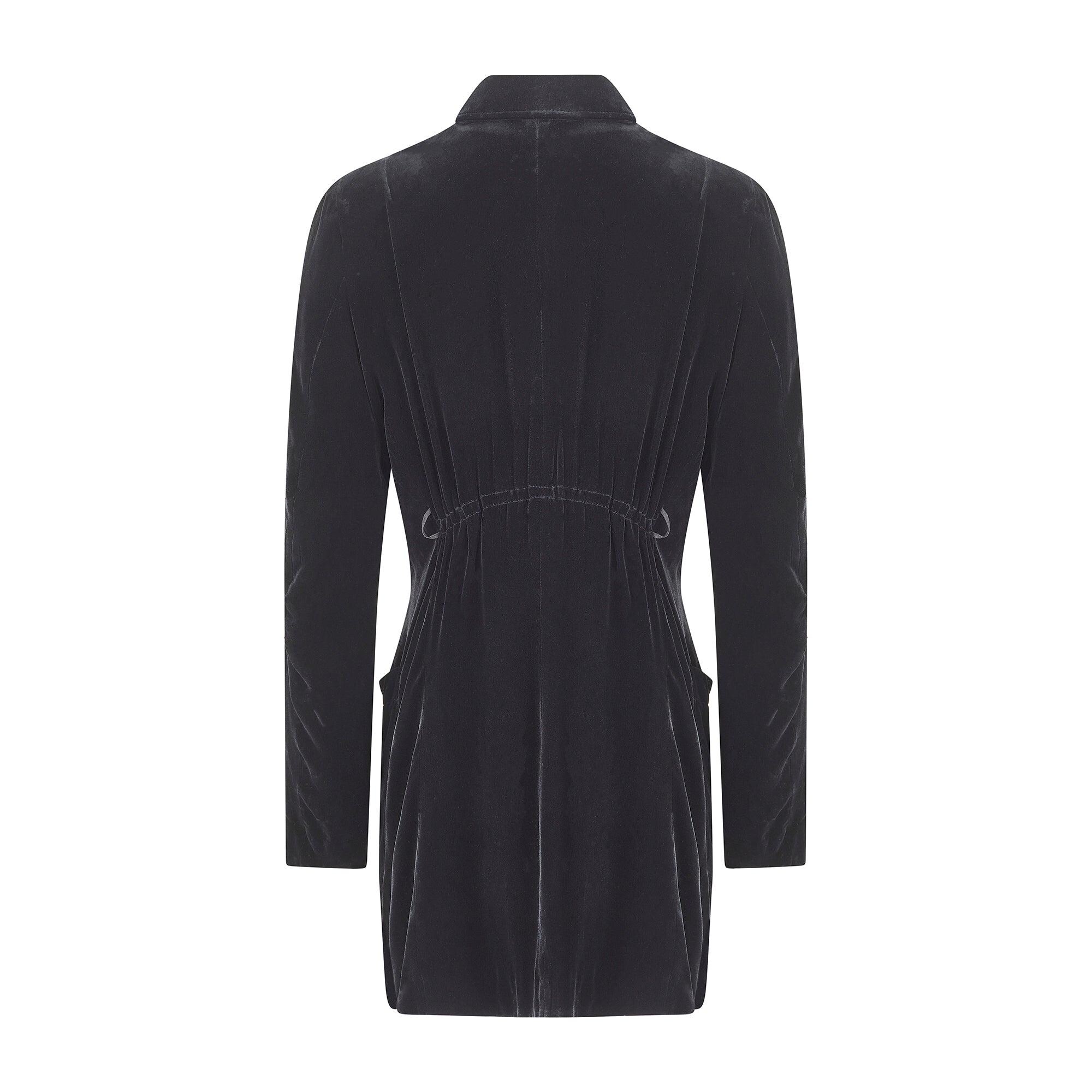 1990s Ann Demeulemeester Silk Velvet Long Line Jacket - Etsy
