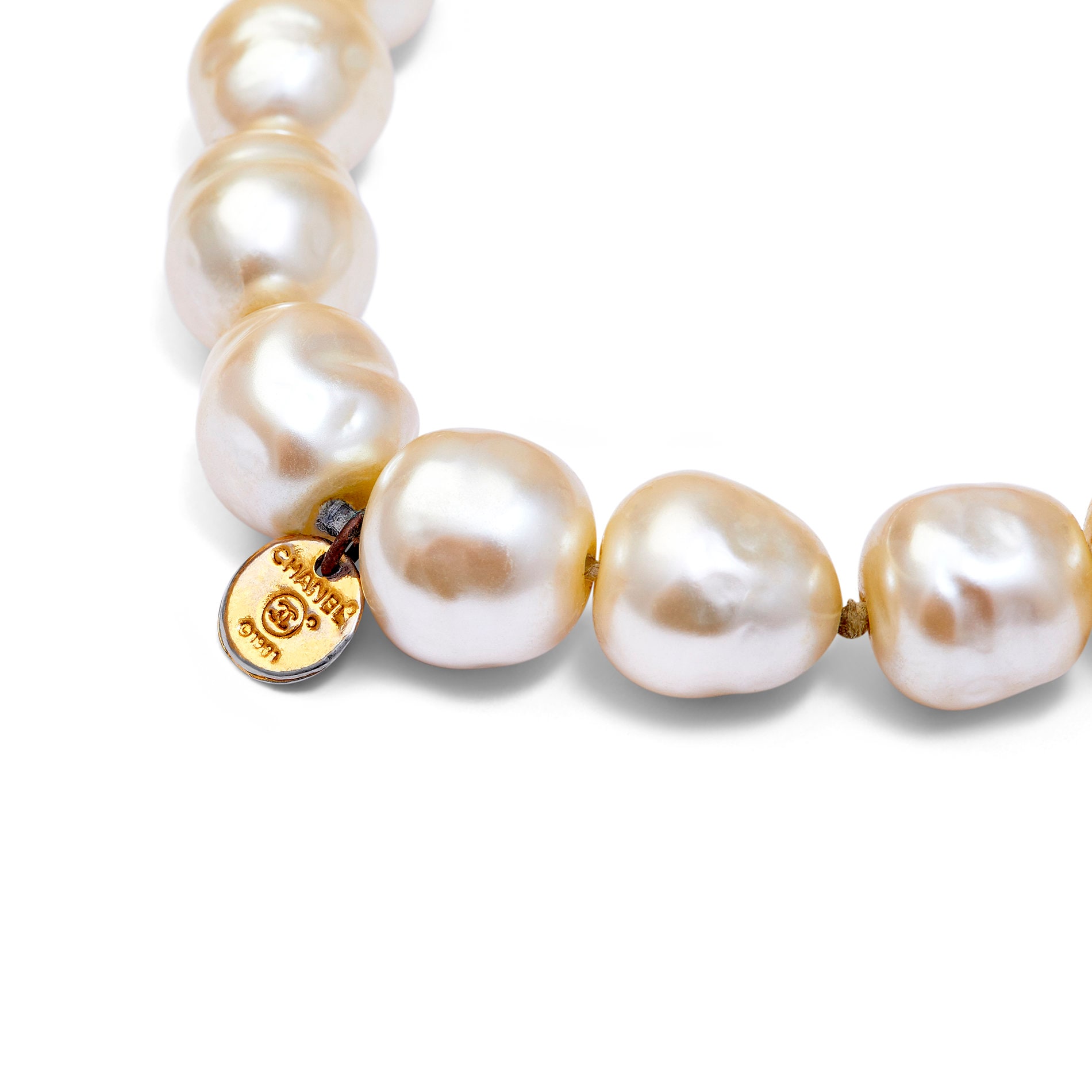Chanel by Karl Lagerfeld Vintage Large Faux Pearl Necklace, 1993