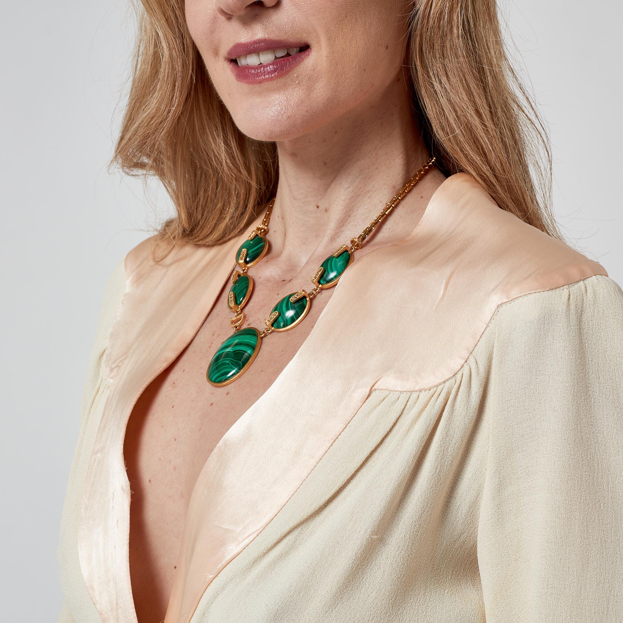 2009 Resort John Galliano for Christian Dior Malachite Necklace - Etsy