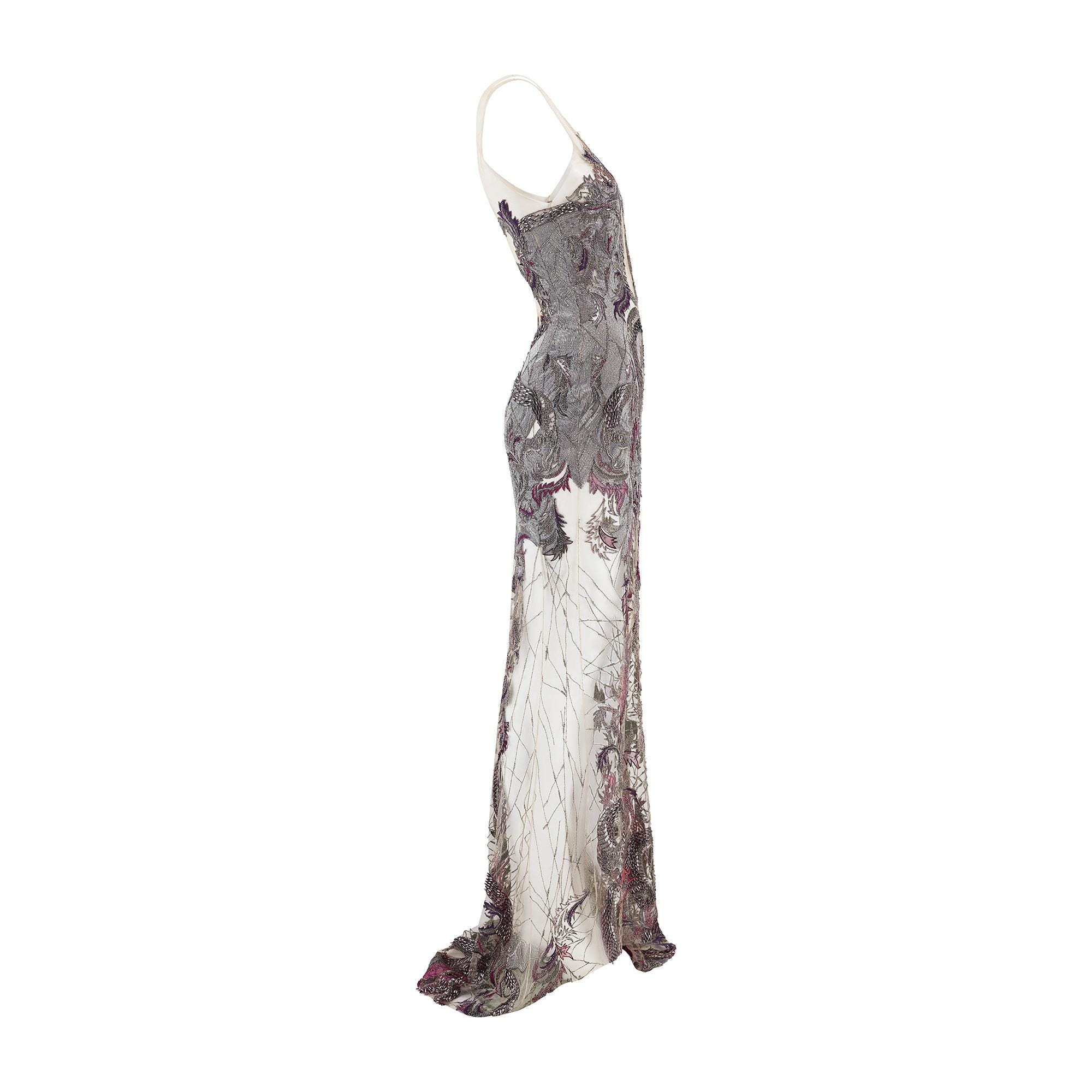 silver julien macdonald dress Womens Star by Julien MacDonald Silver Tassel Sequin Tunic Dress US 16