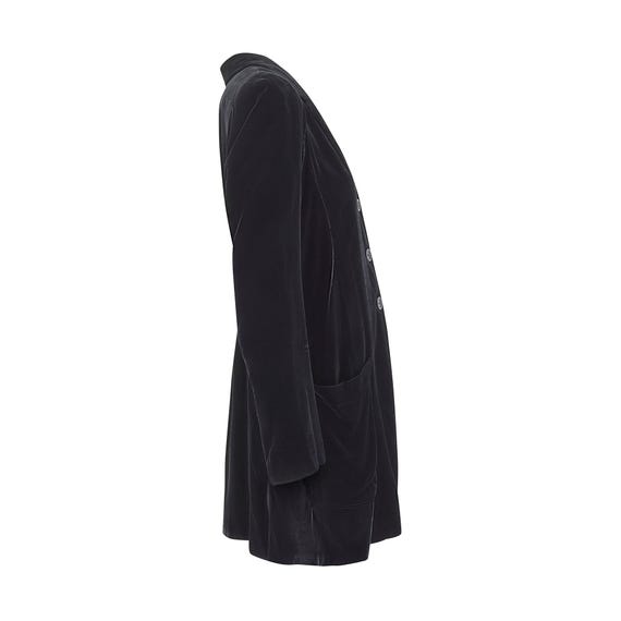 1990s Ann Demeulemeester Silk Velvet Long Line Jacket - Etsy