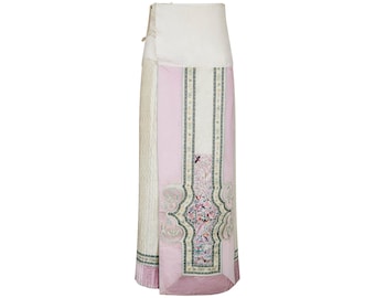 1890 - 1900s Han Dynasty Chinese Embroidered Wedding Apron Skirt