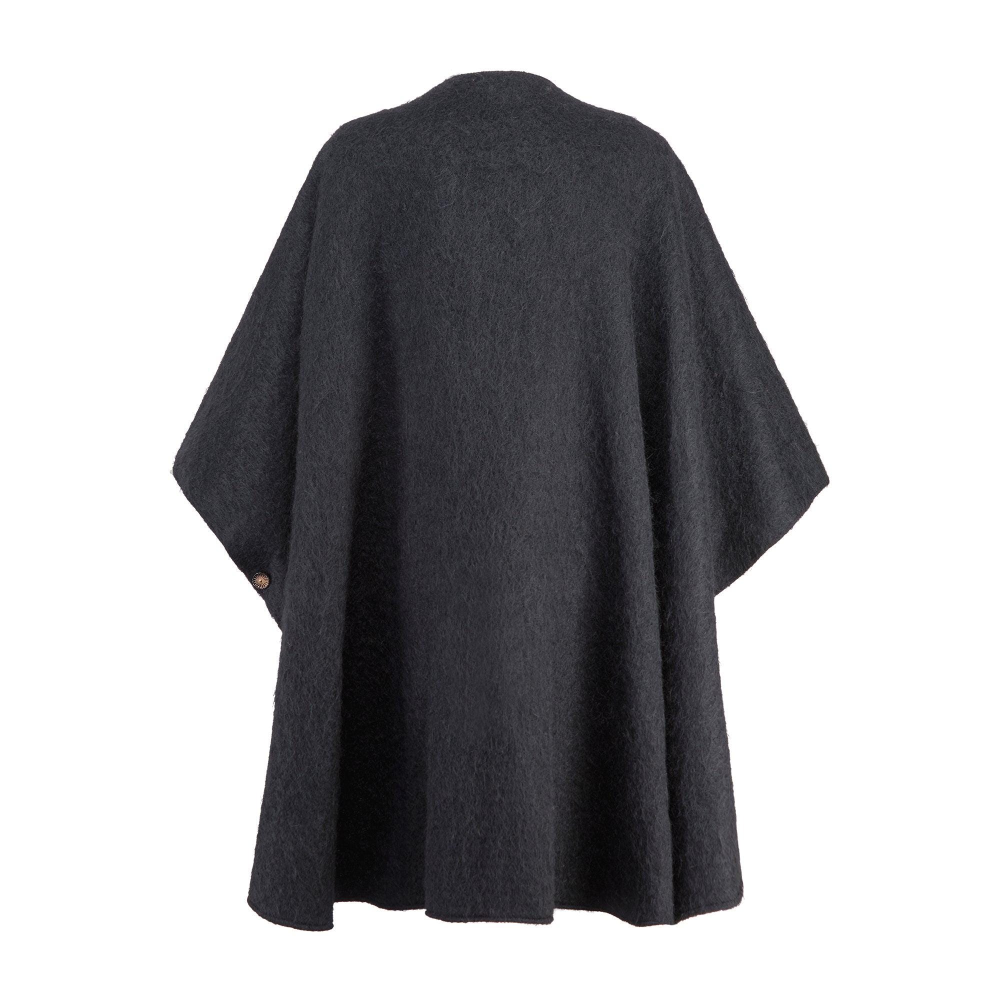 1980s Maurice Daquin Black Felt Wool Cape Coat - Etsy