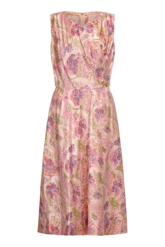 pale pink floral dress