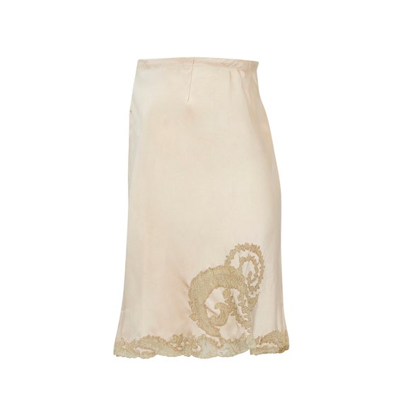 1930s Blush Pink Silk and Lace Tap Pants - image 3