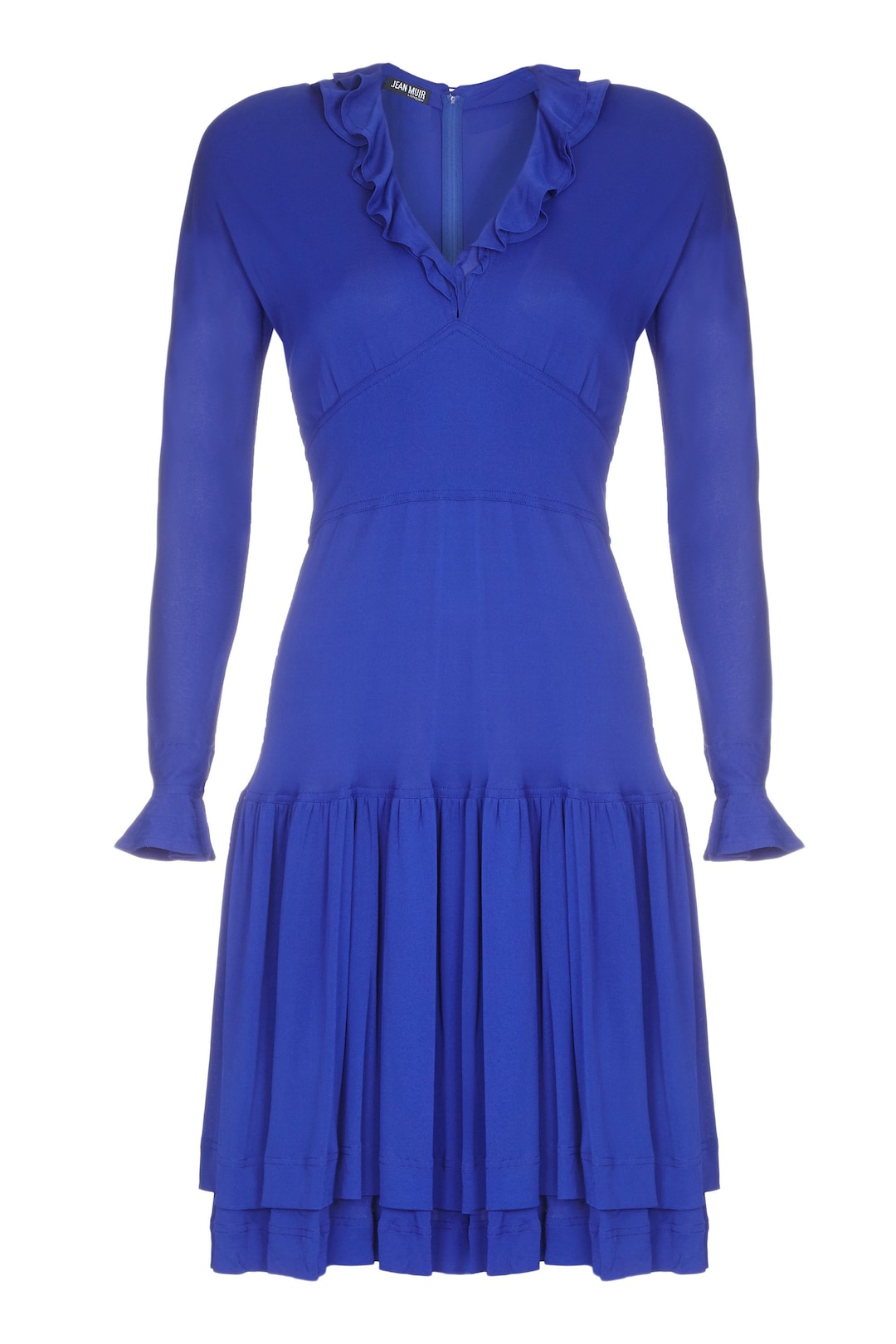 dusty blue dress with sleeves Blue-Upgrade Chiffon Bridesmaid A-Line Maxi V-Neck Best Backless Wedding Dresses YGroup_starla-maxi-dress Size:16P