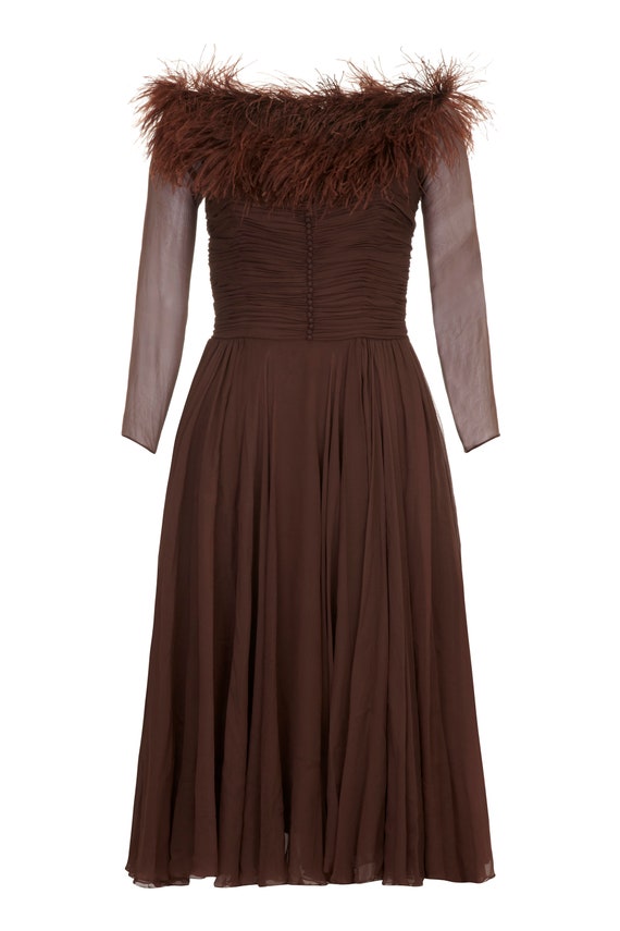 brown dress with feathers Lovely Brown Halter Flower Girl Dress Knee Length Chiffon Flower Girl –  DaisyFormals-Bridesmaid and Formal Dresses in 59+ Colors main image 0
