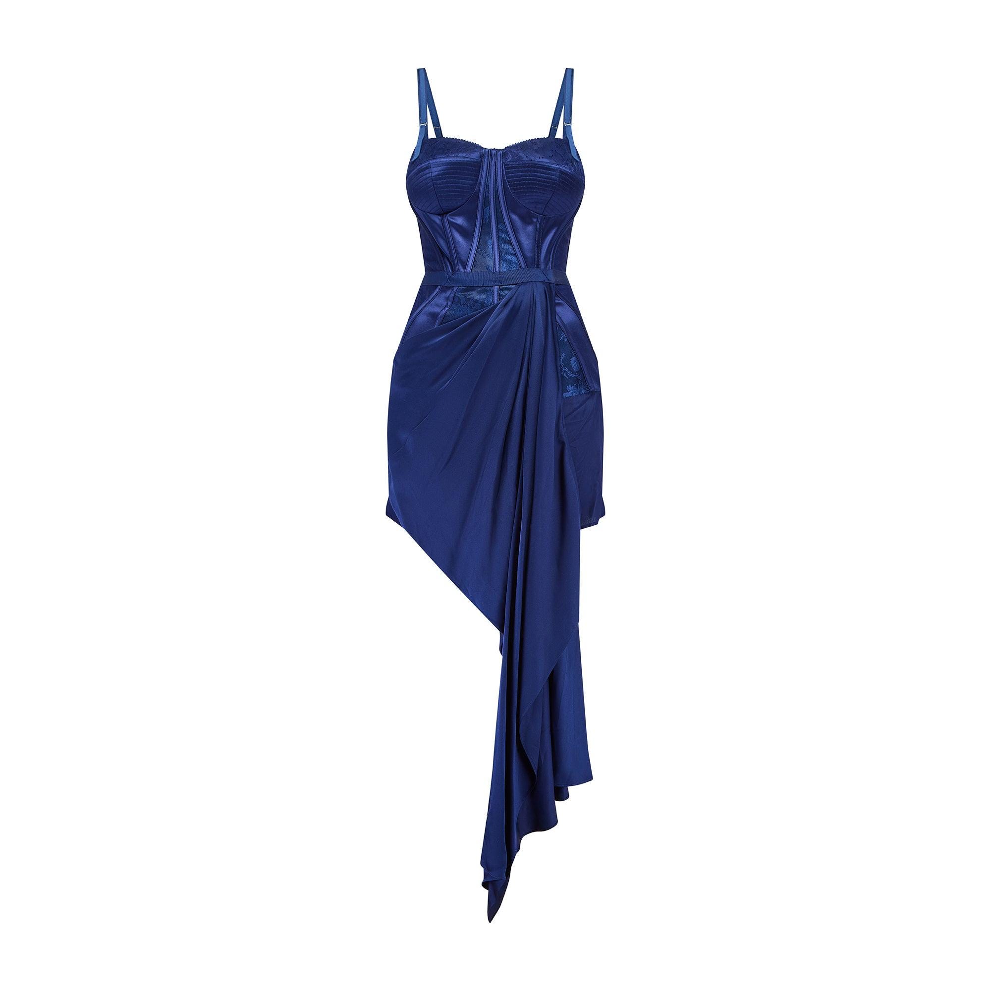 alexander mcqueen dress blue WW30395] Alexander McQueen main image 1