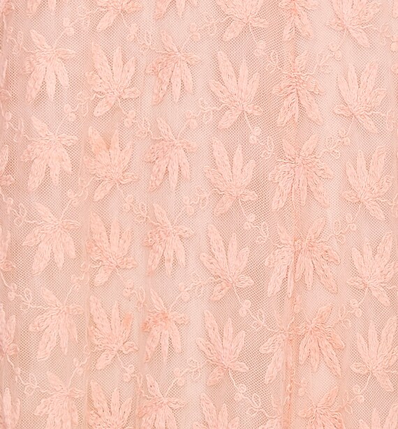1930s Pale Pink Embroidered Lace Tea Gown Dress - image 5