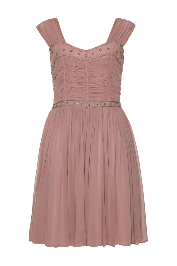 dusky pink occasion dress