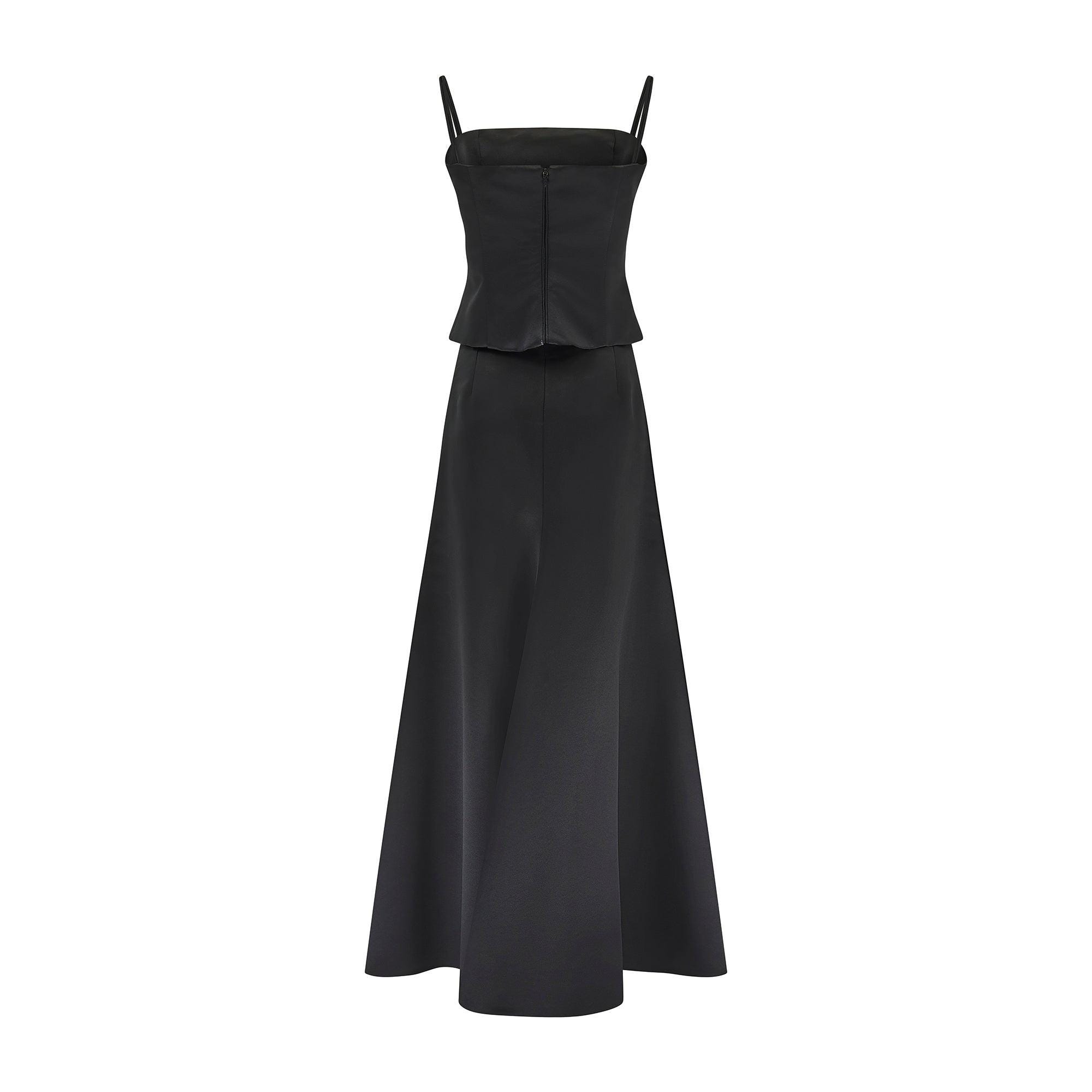 blue alemais dress Dianna Summer in – Renascence Studio Gathered Set size:Small length dress with a Bardot Nevelle hourglass halter