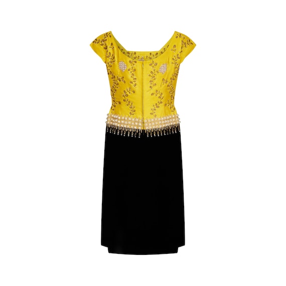 1960s Eliane Montigny French Couture Velvet and S… - image 3