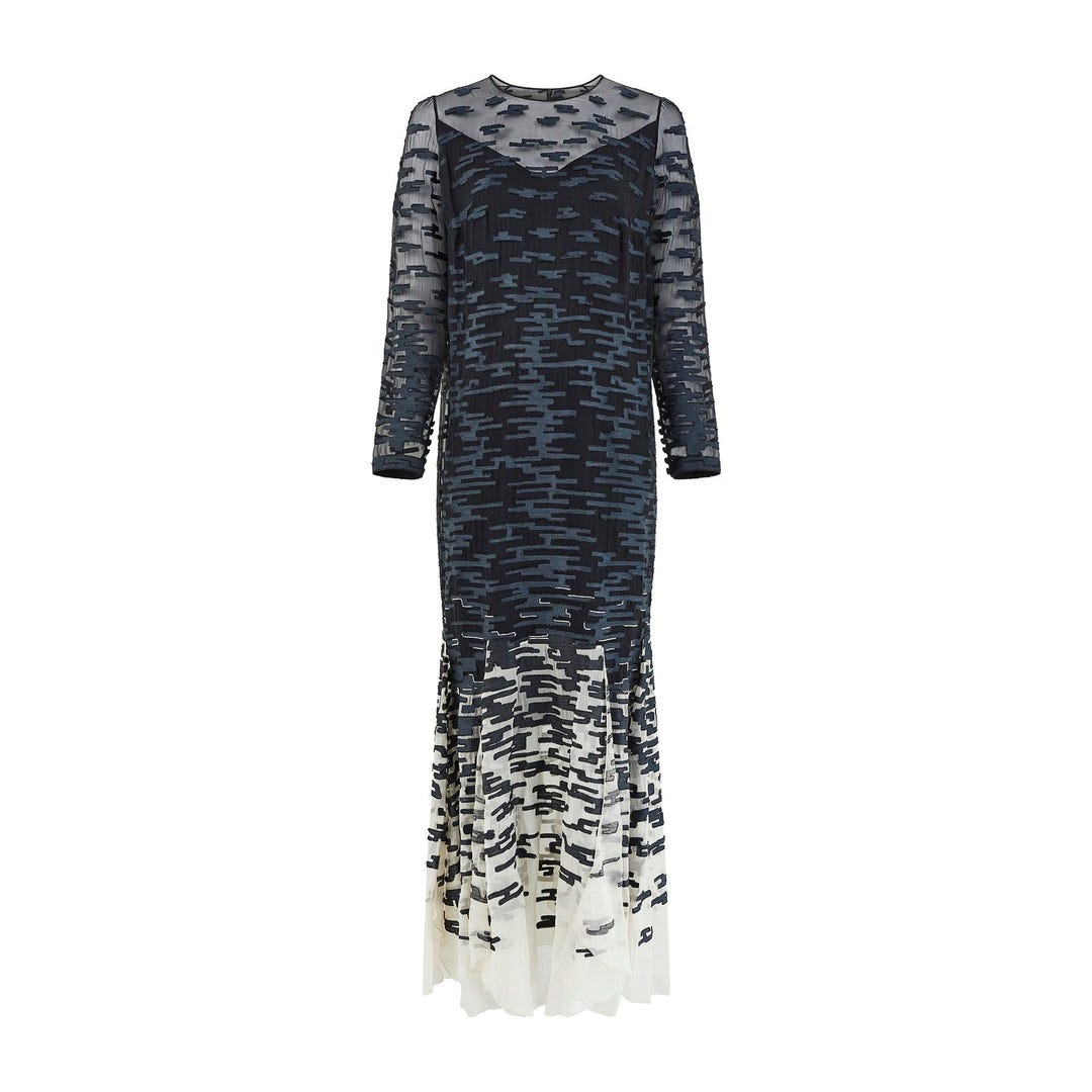 1996 Runway Chanel Haute Couture Monochrome Evening Gown - Etsy