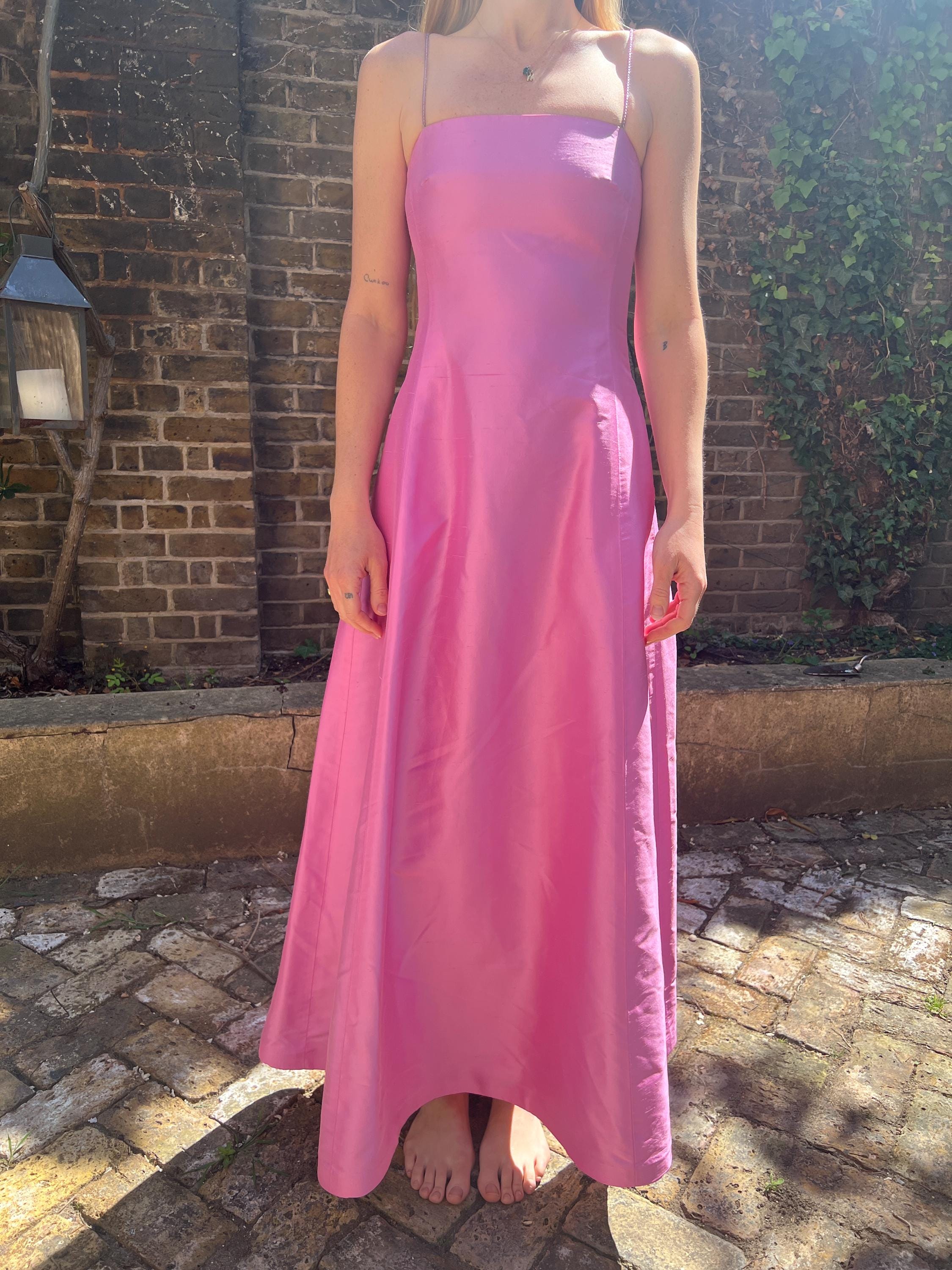 ralph lauren pink dress Buy Lauren V Neck Rouched Jersey Gown from Next USA Elevate your young lady s wardrobe with the Girls Cable Knit Polo Dress from Polo Ralph Lauren Lauren Ralph Lauren Pink Dresses