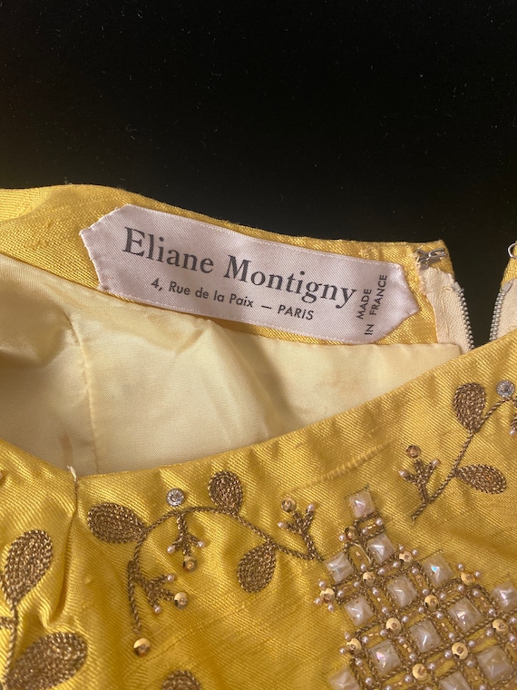 1960s Eliane Montigny French Couture Velvet and S… - image 5