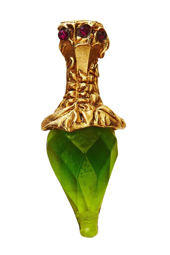 Broche Créateur KALINGER En Métal Et Résine - Bijou Occasion, Pièce Unique De Créateur