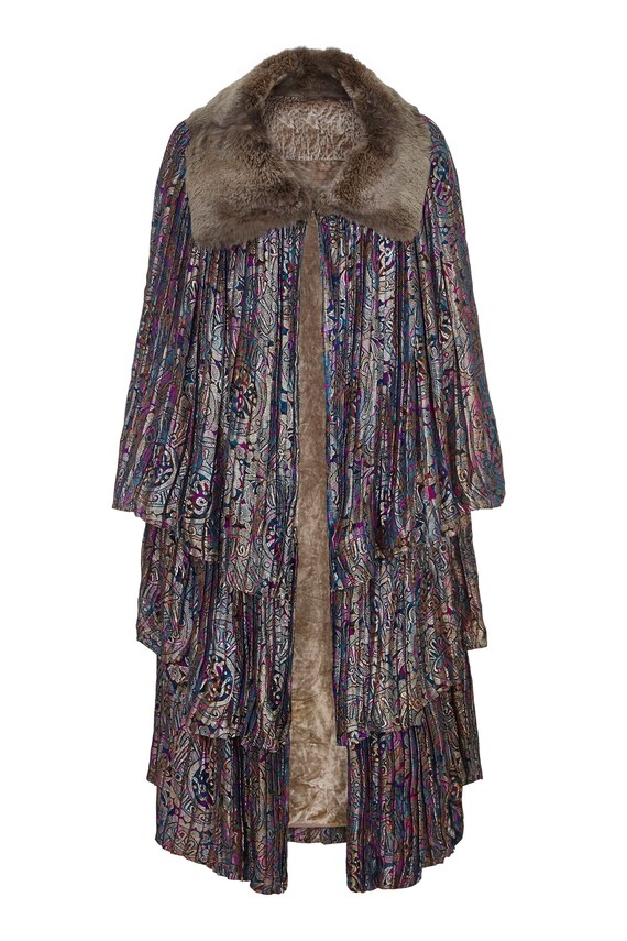 1920s Lame Opera Cape