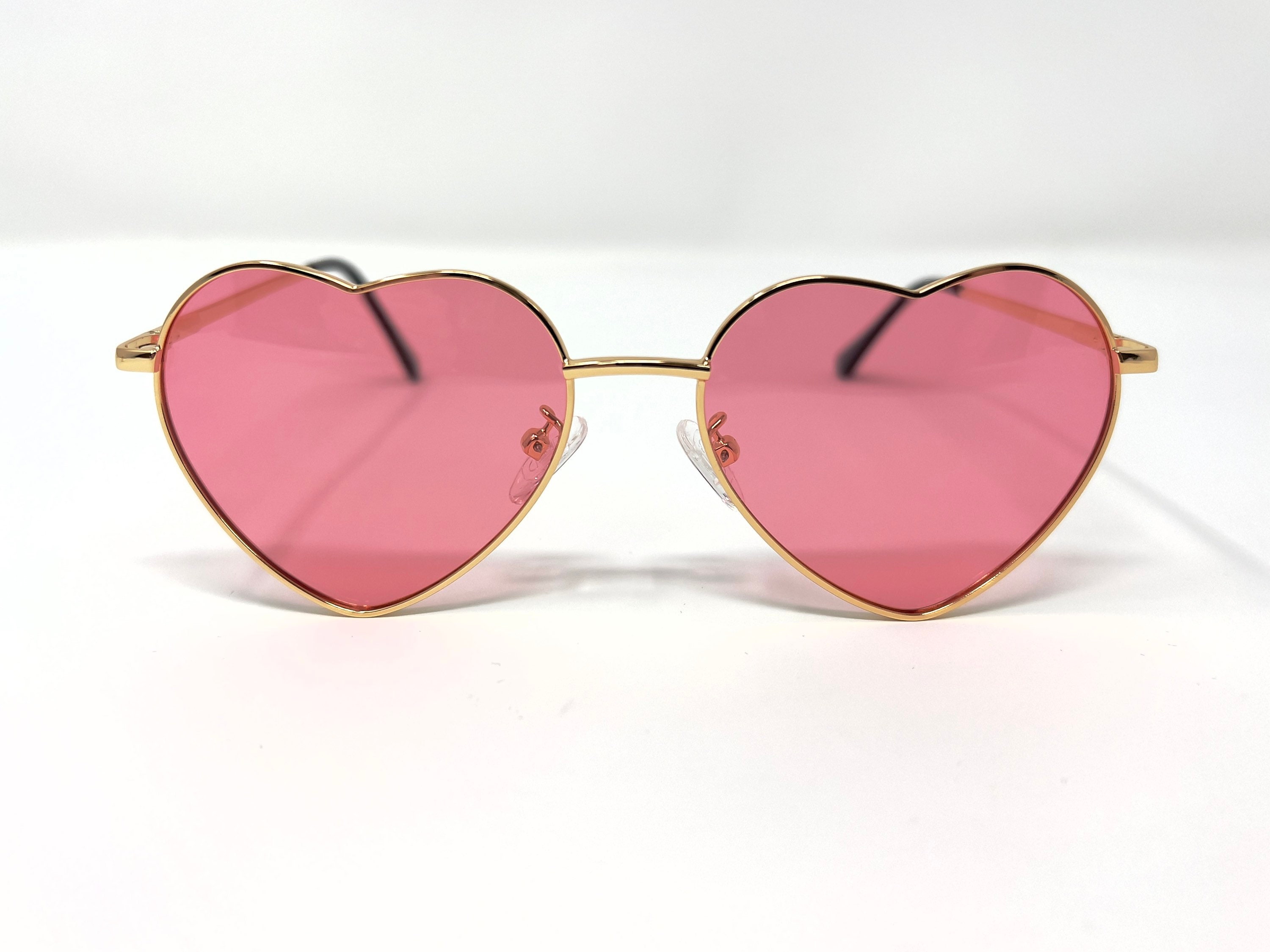 Heartbeat - Mirrored Heart Sunglasses Bad Bunny Heart Sunglasses