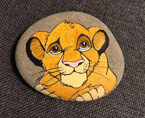Disney The Lion King Simba Cub Painting Hand Painted Etsy